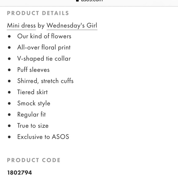 ASOS Floral Mini Dress - Picture 5 of 6